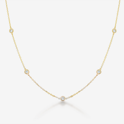 Classic 10 Diamonds By The Yard 1.00CT Necklace