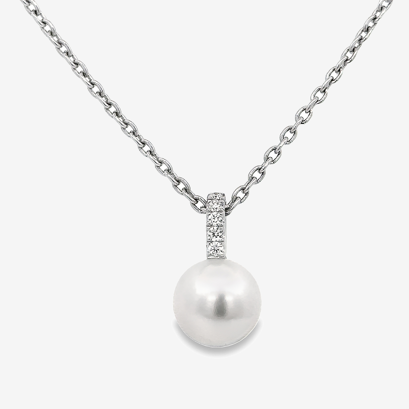 south sea pearl and diamond drop necklace