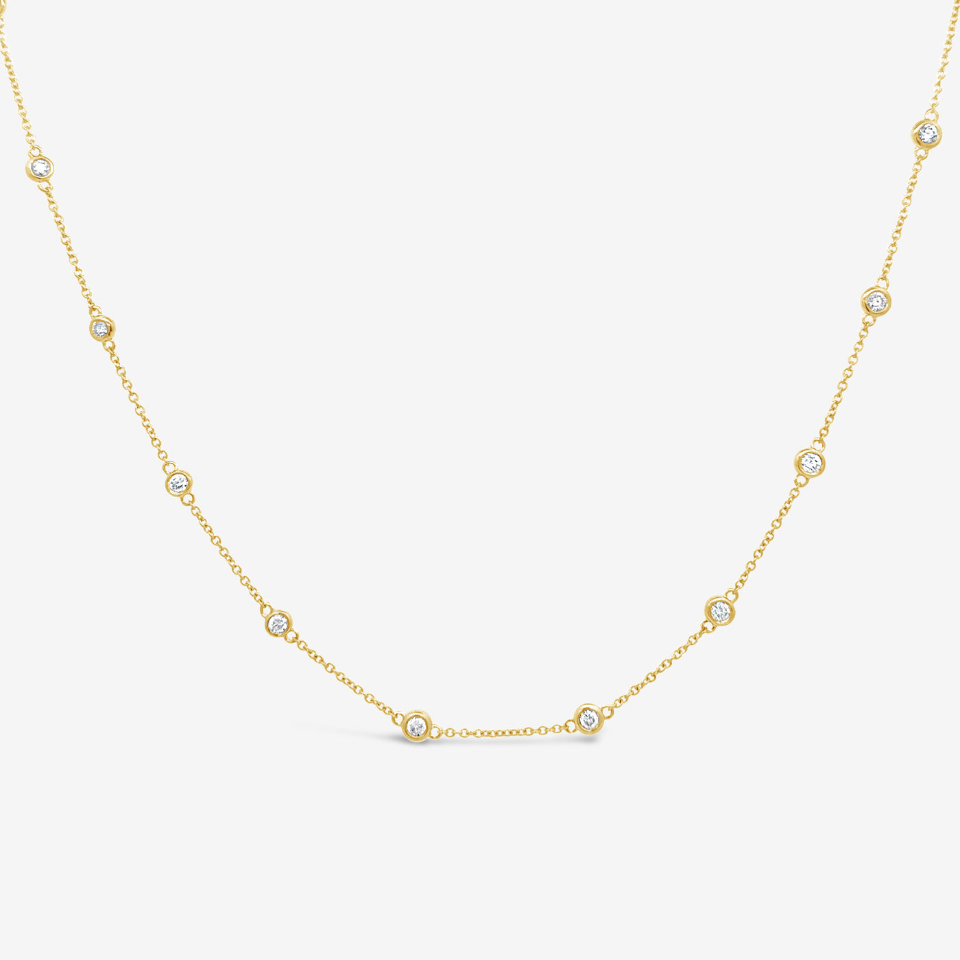Classic 18 Diamonds By The Yard 0.70CT Necklace