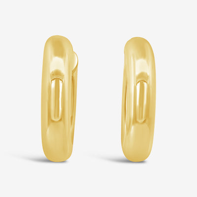 Classic 6mm Round Gold Hoop Earrings