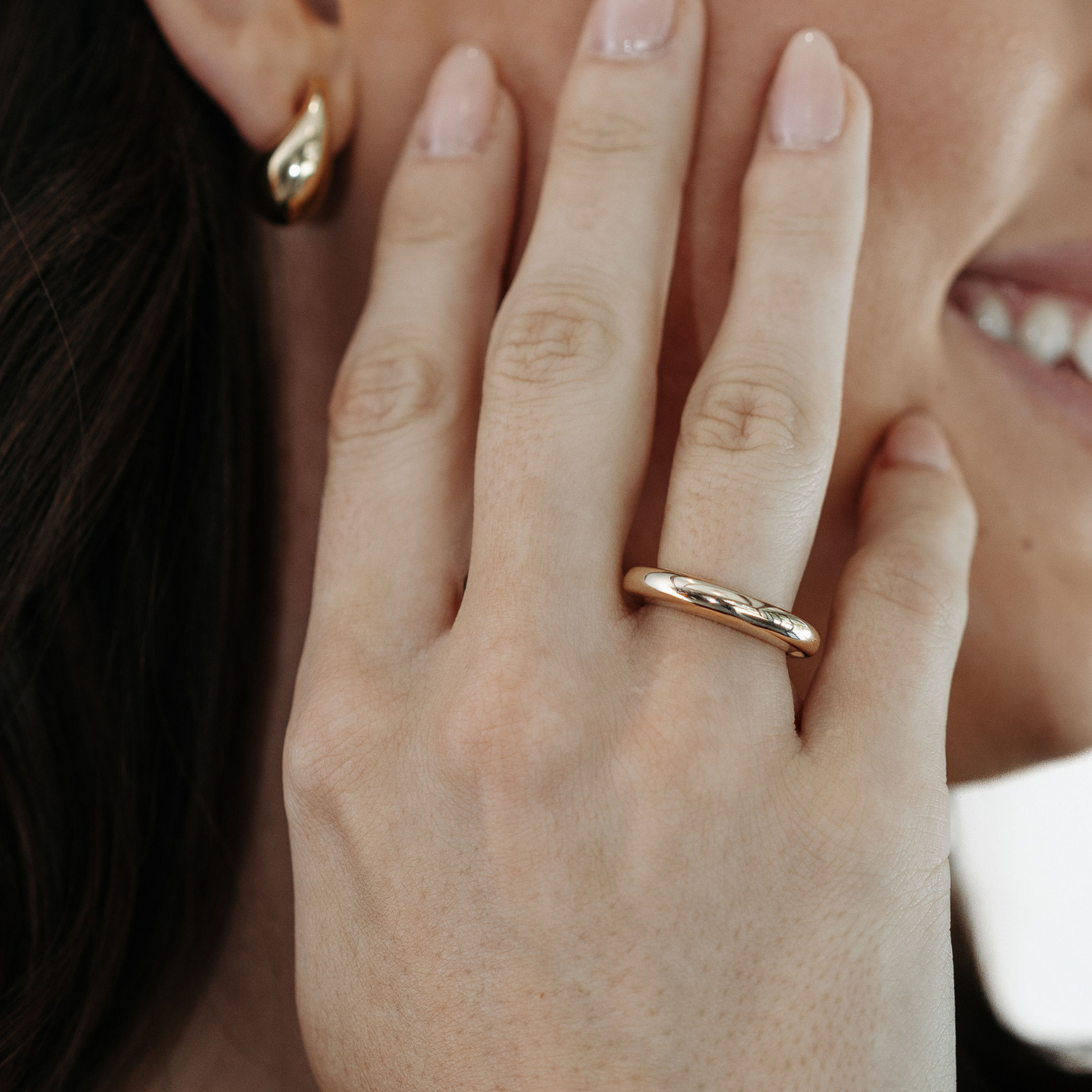 Classic Domed Gold Ring