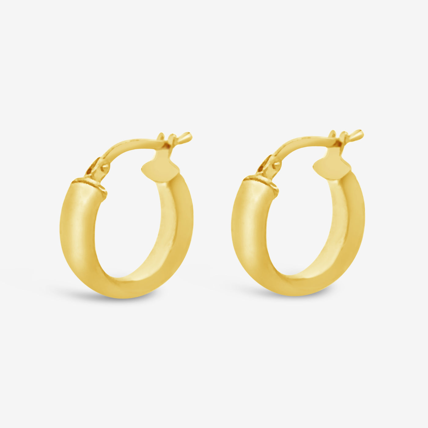gold huggie hoop earrings