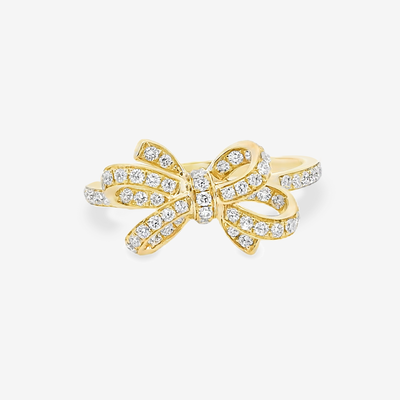 Diamond Bow Ring