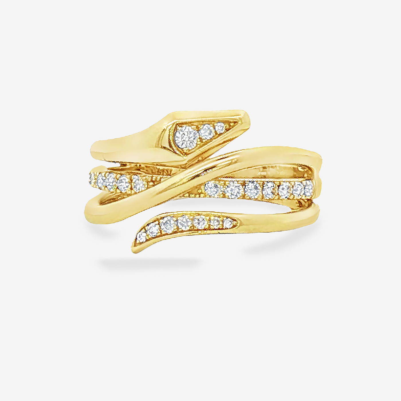 Diamond Wrap Snake Ring