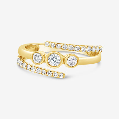 diamond spiral ring