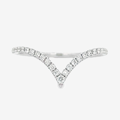 diamond chevron ring