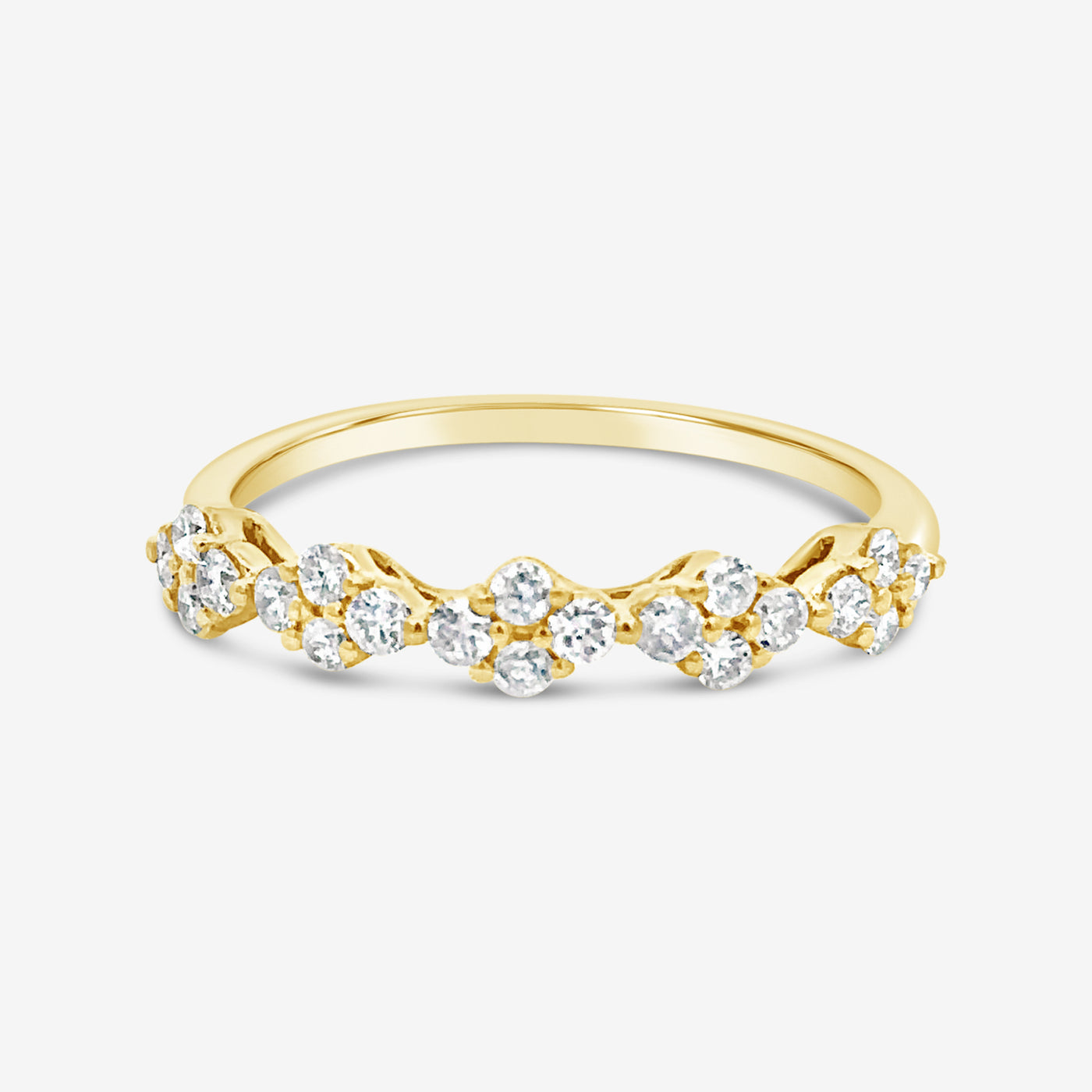 floral diamond ring