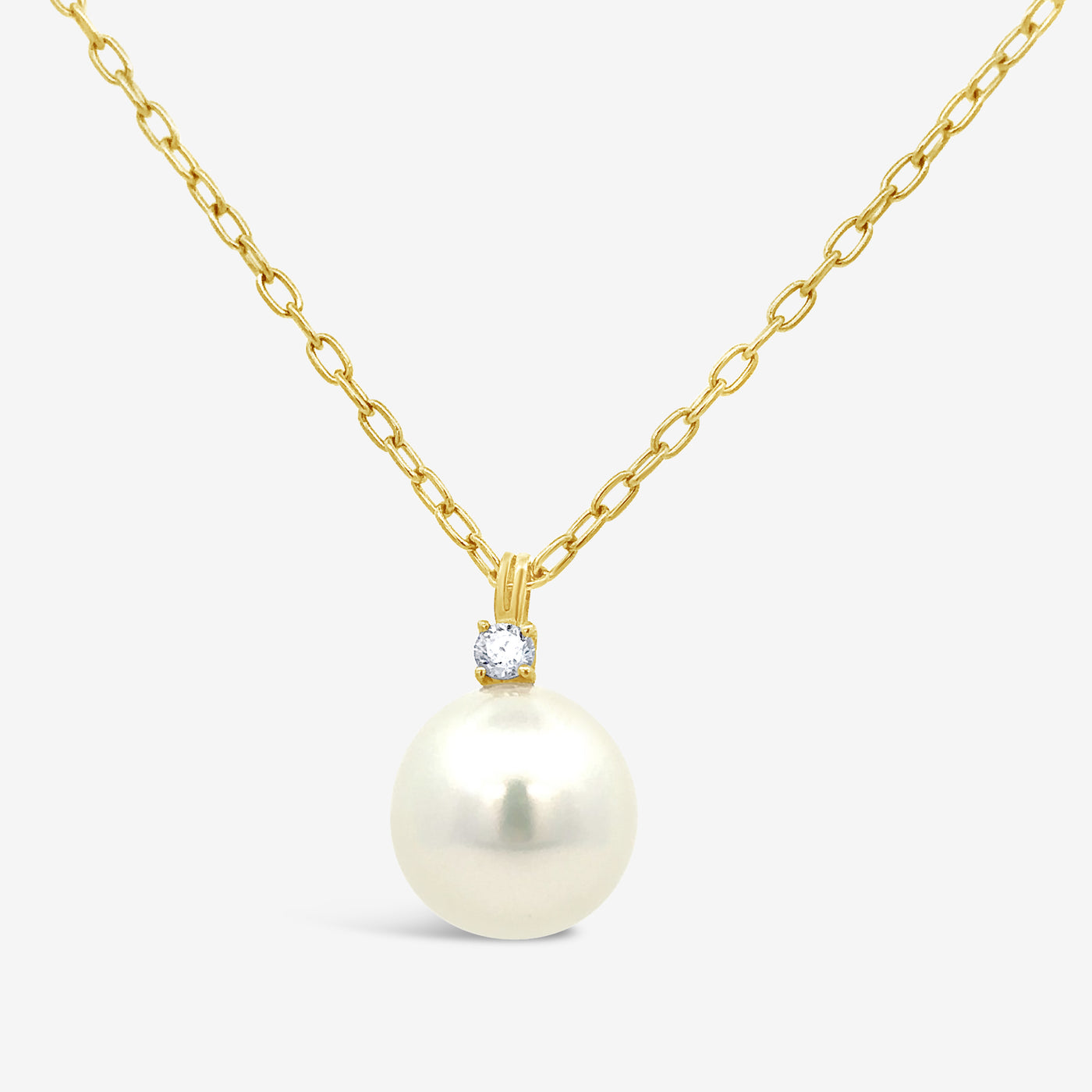 Diamond & South Sea Pearl Necklace