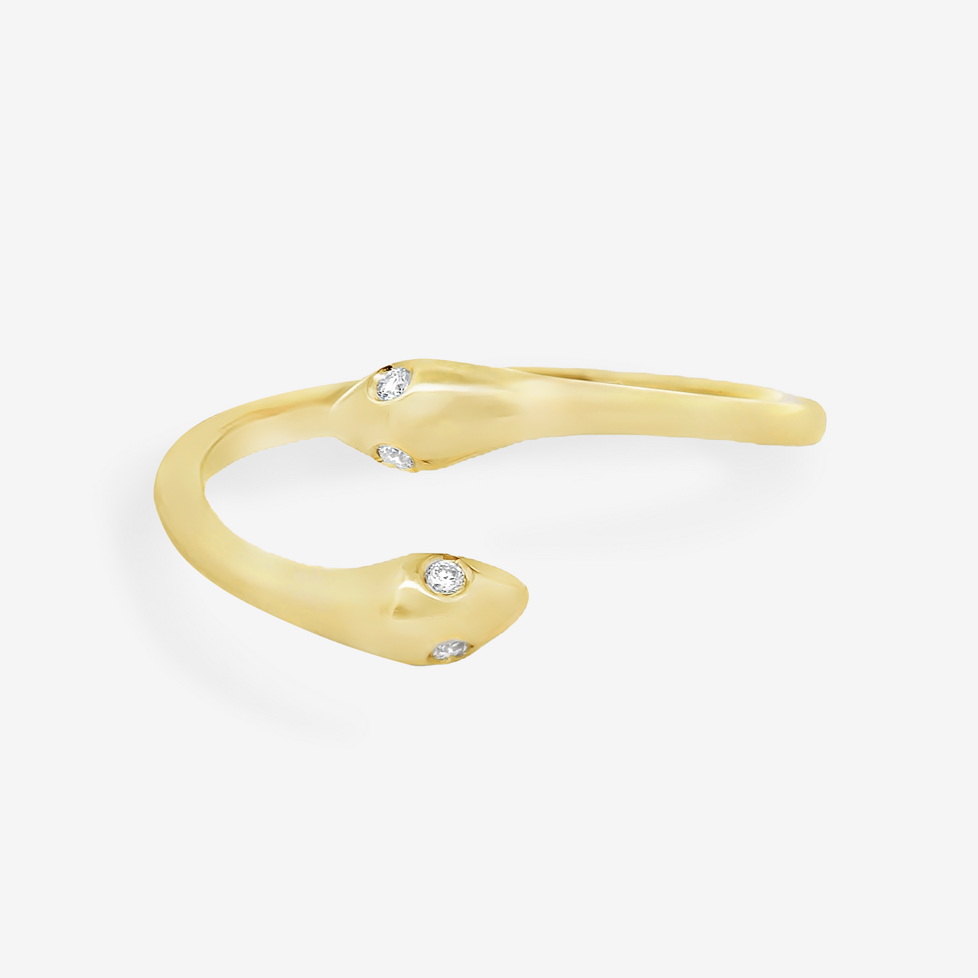 Double Headed Bypass Snake Ring