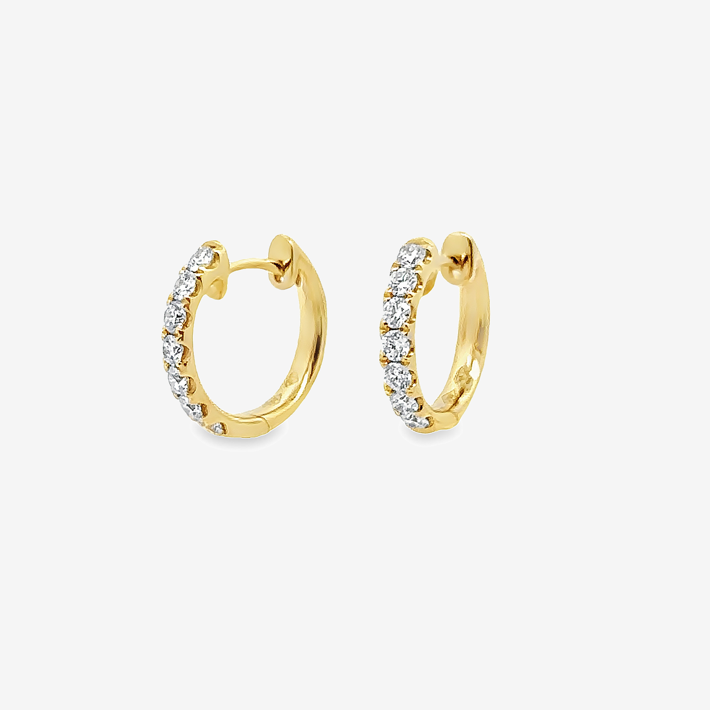 Classic 0.55CT Diamond Huggie Earrings