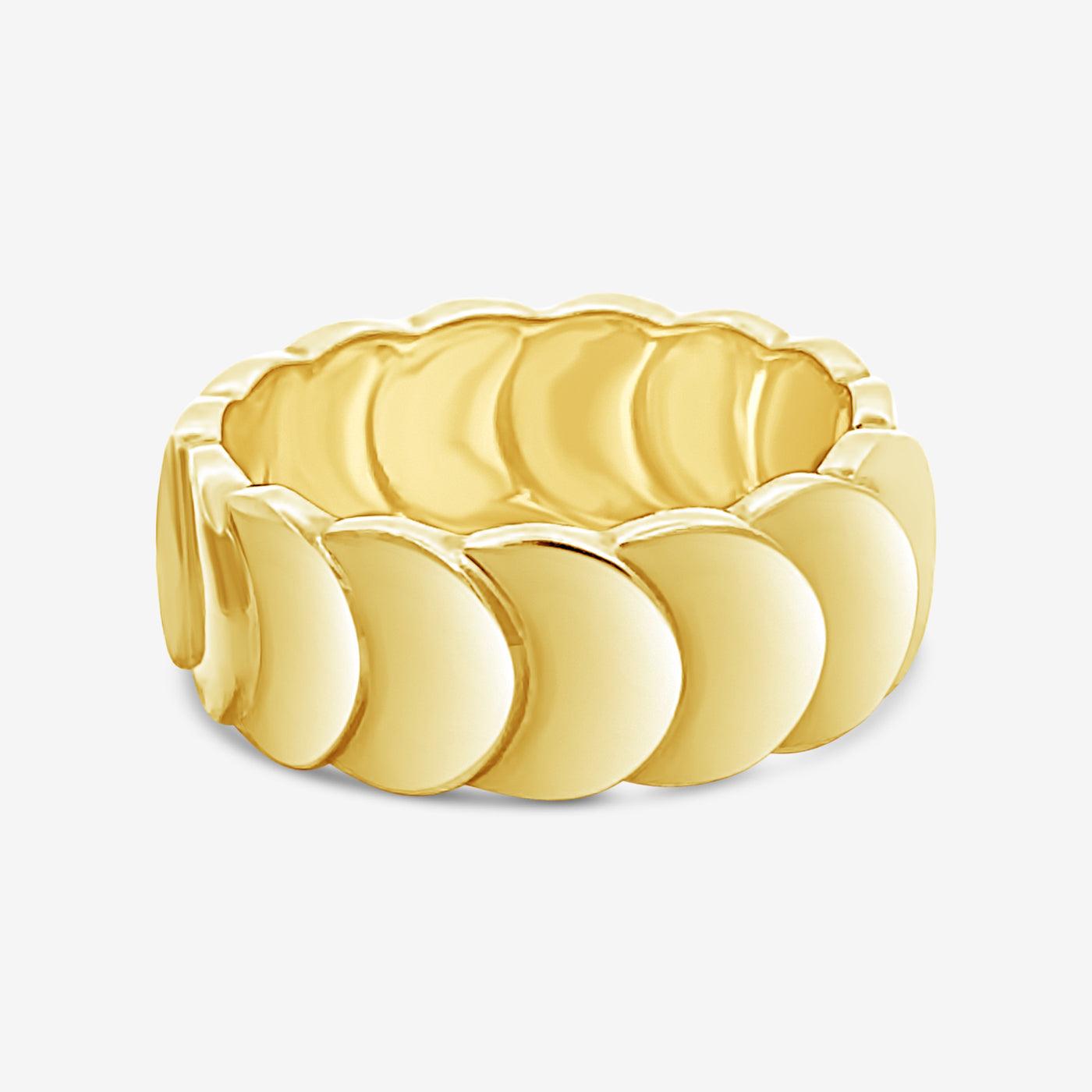 gold disc ring