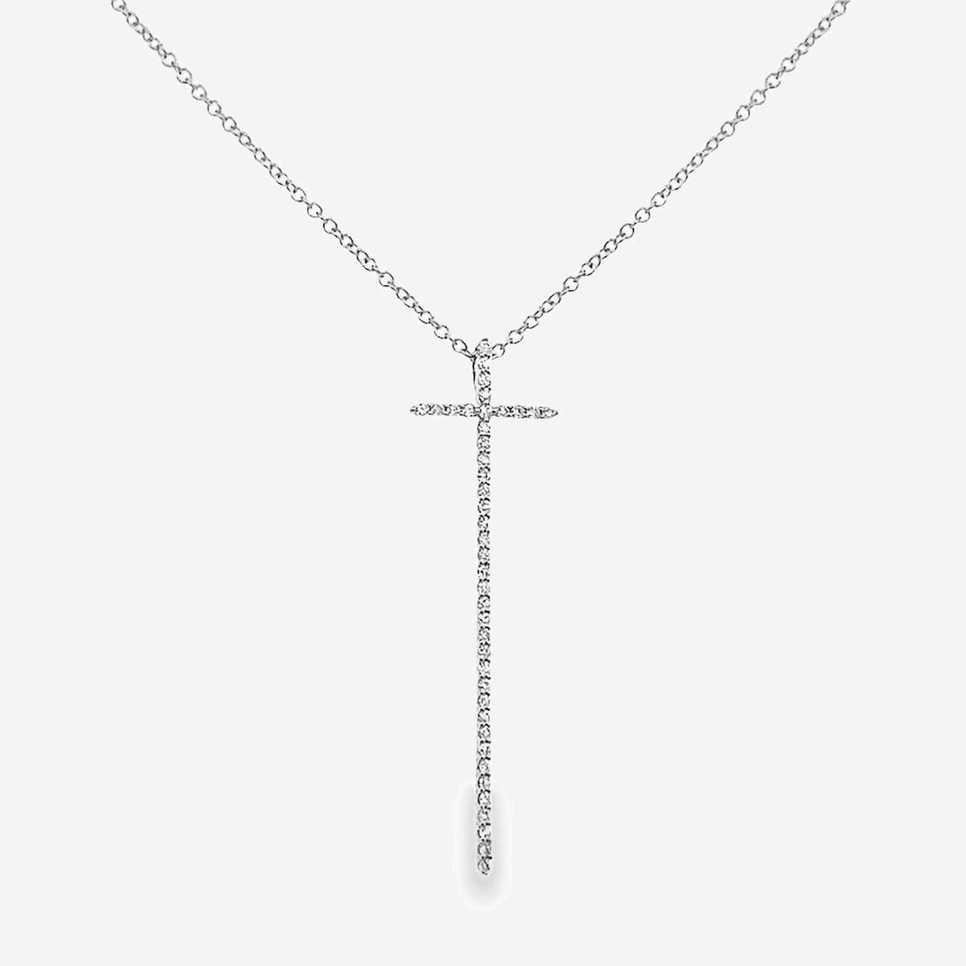 Elongated Cross Necklace