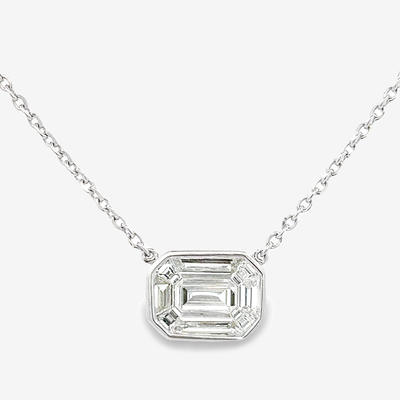 diamond illusion neckalce
