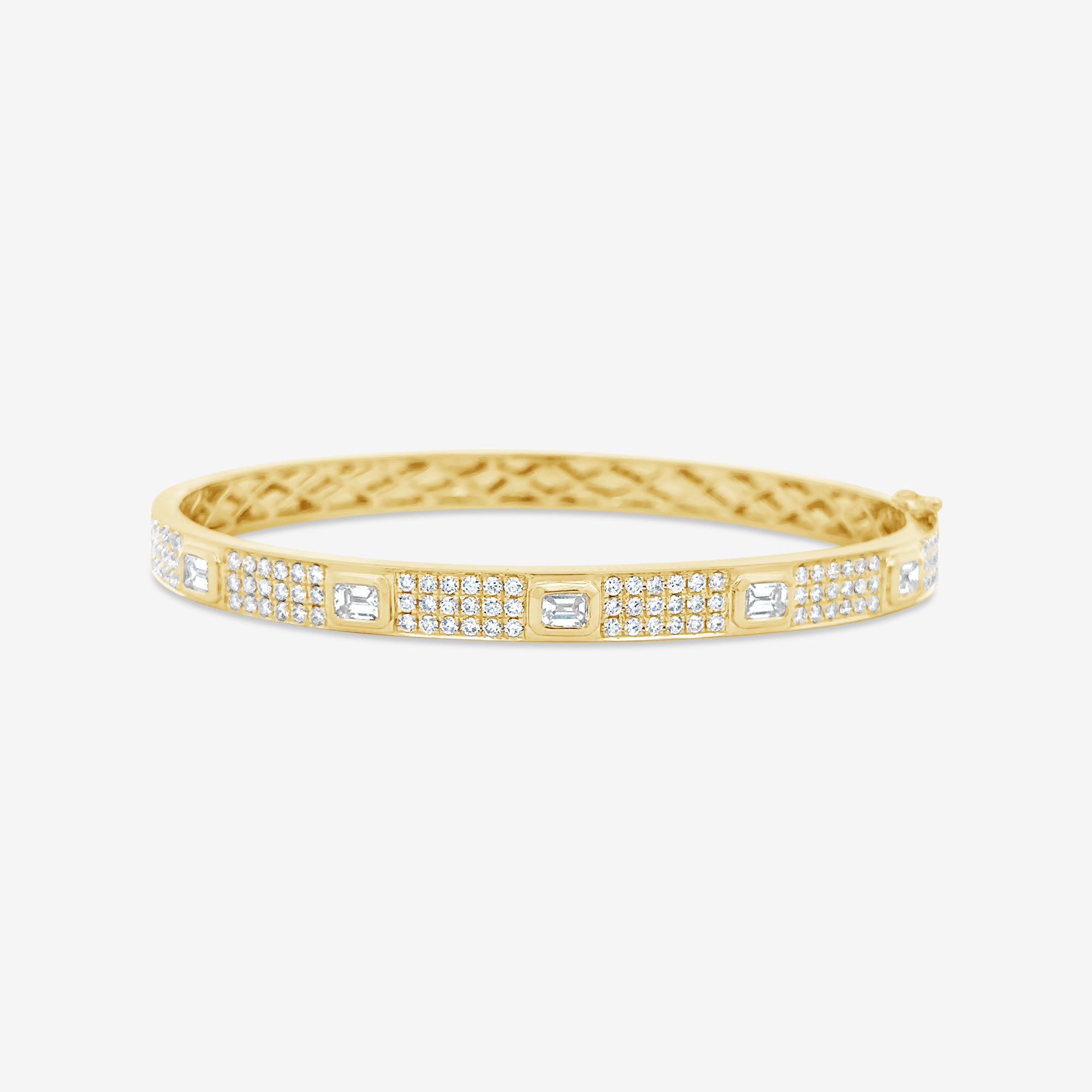 pave diamond bangle bracelet
