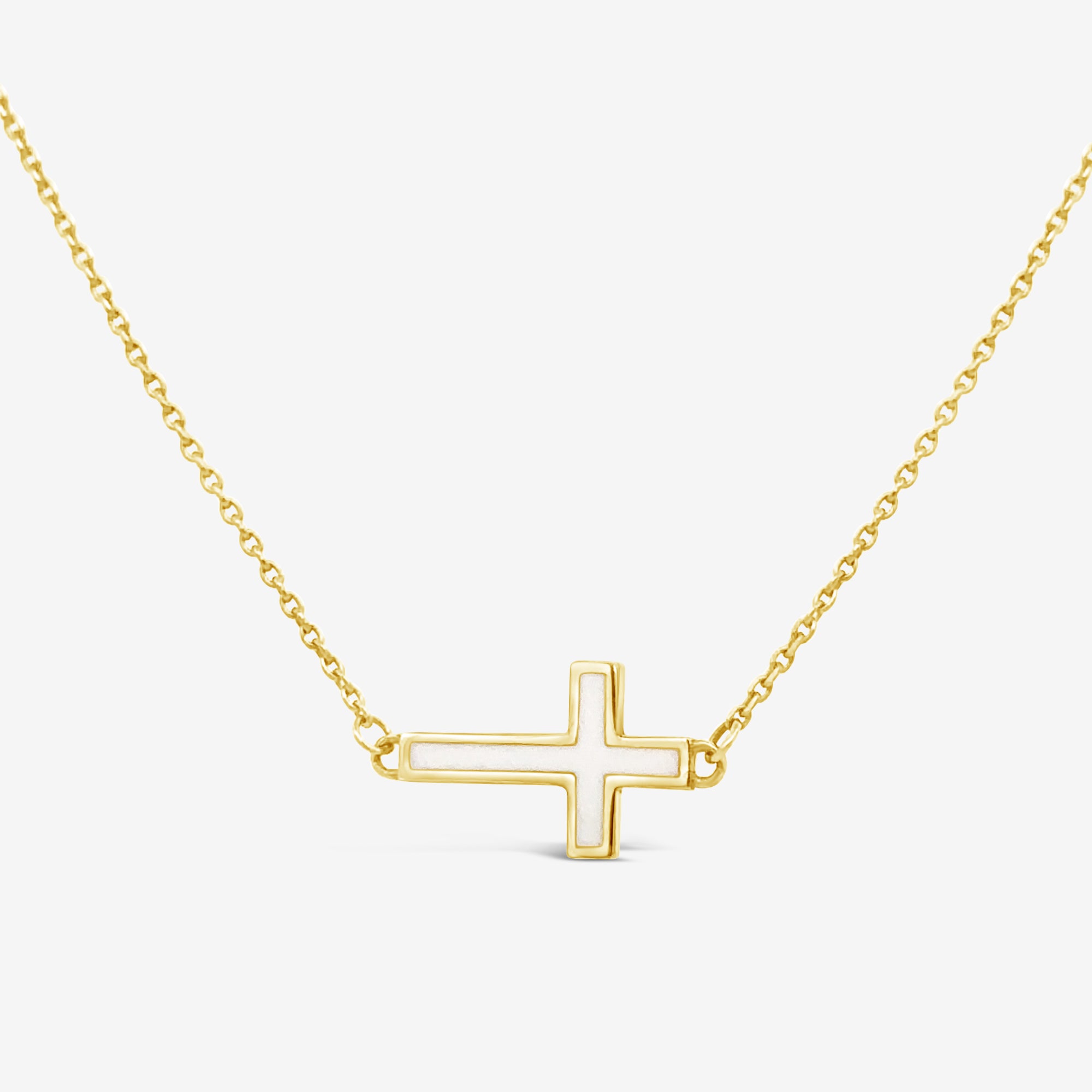 east west cross necklace