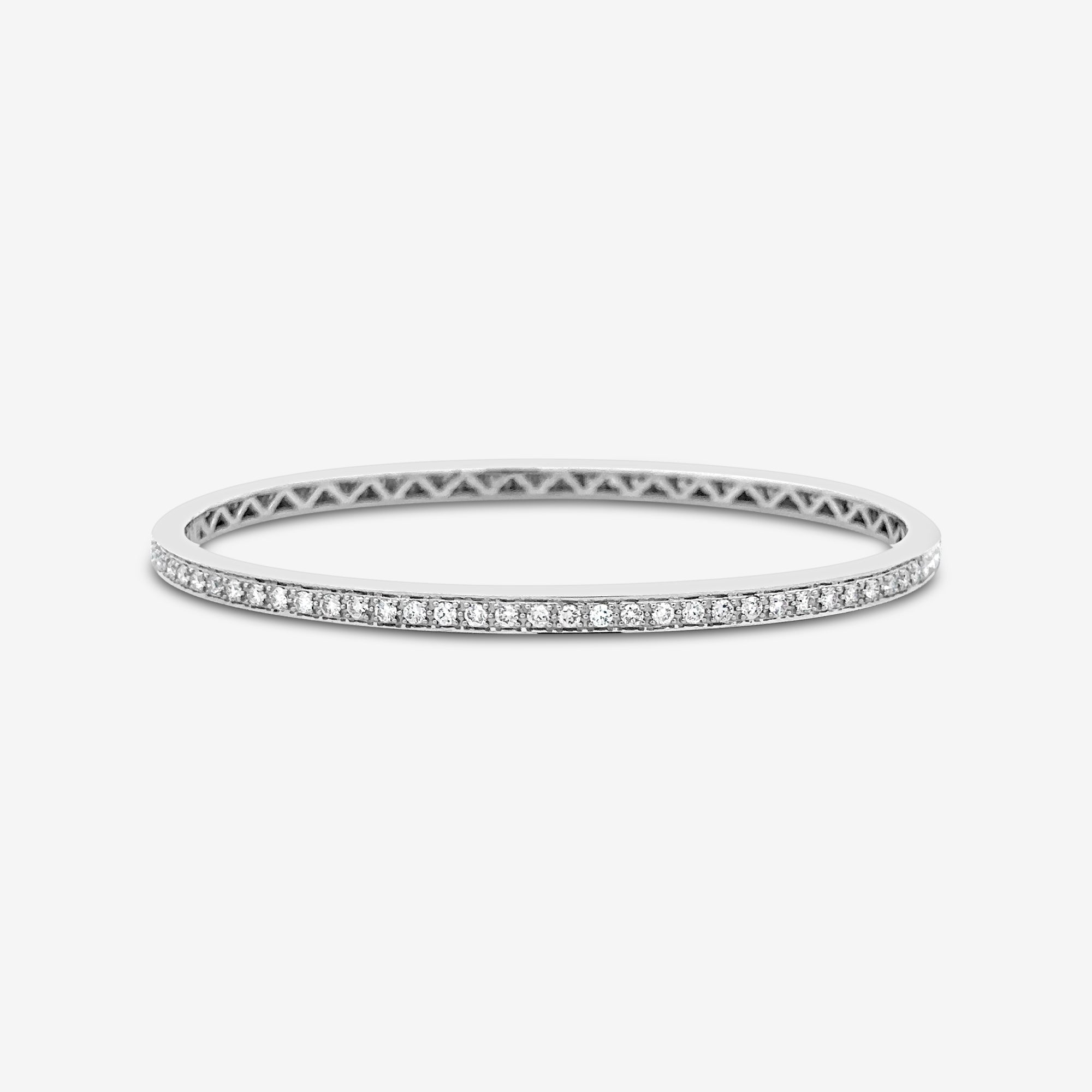 pave diamond bangle bracelet