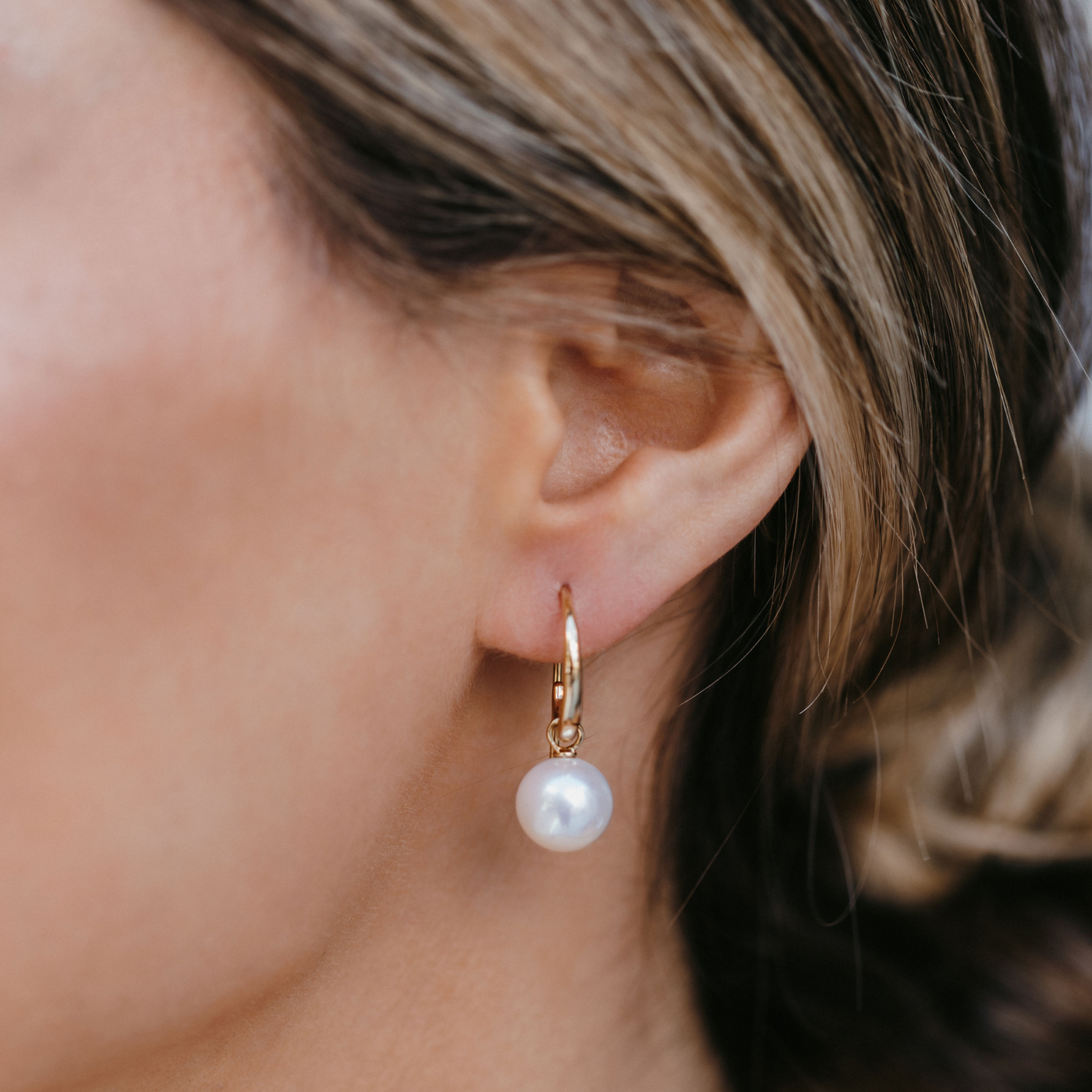 Euro Pearl Drop Earrings