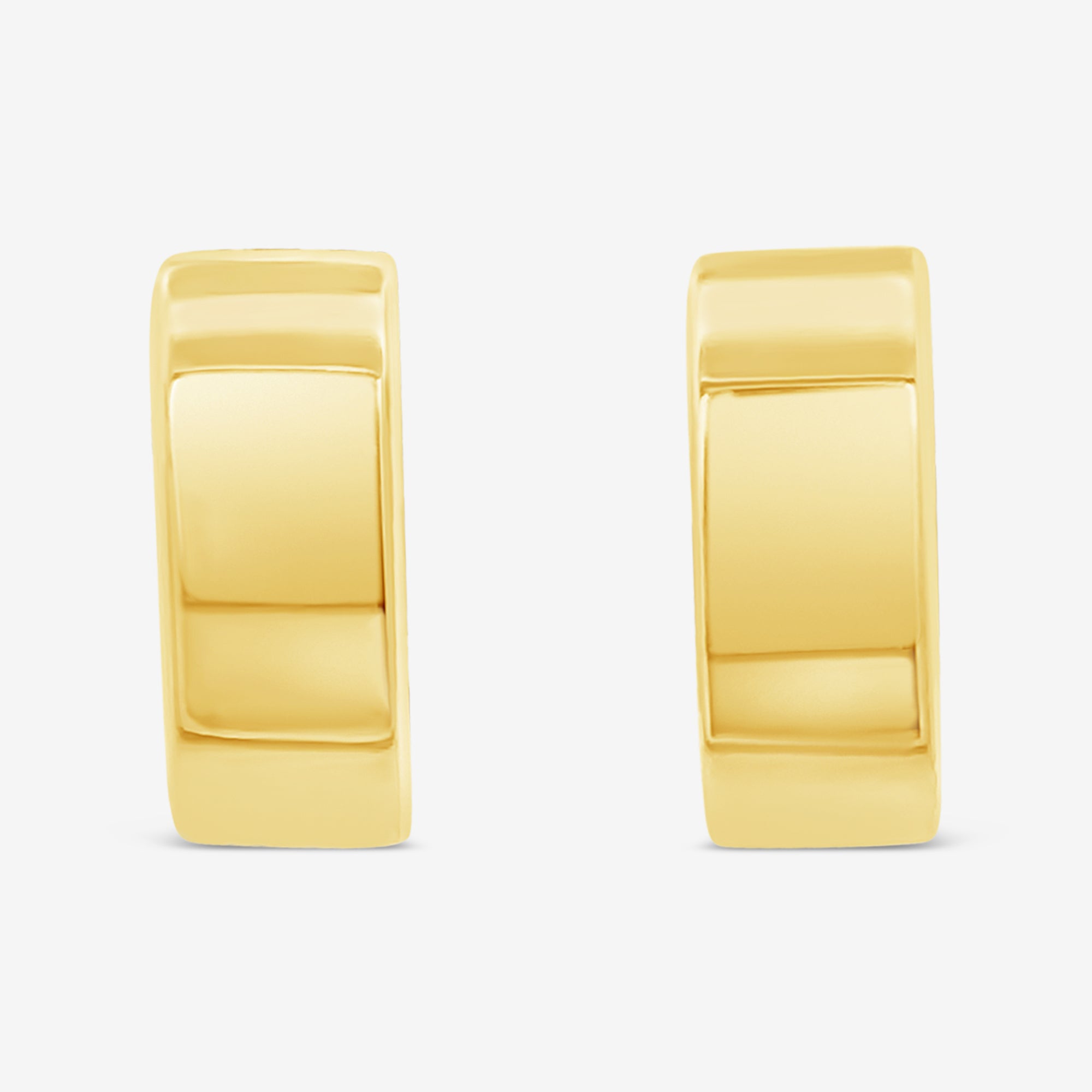 flat gold hoop earrings