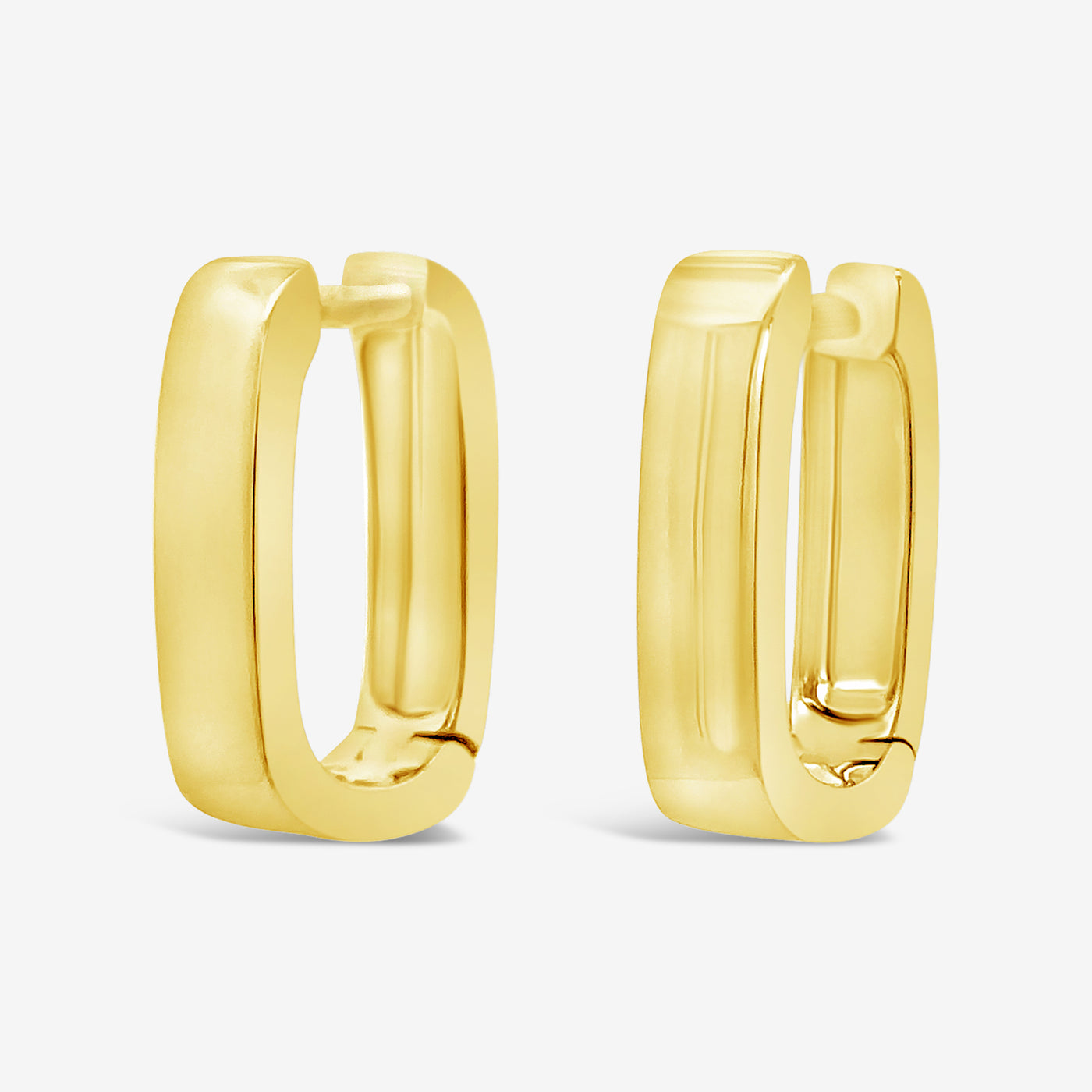 gold u hoop earrings