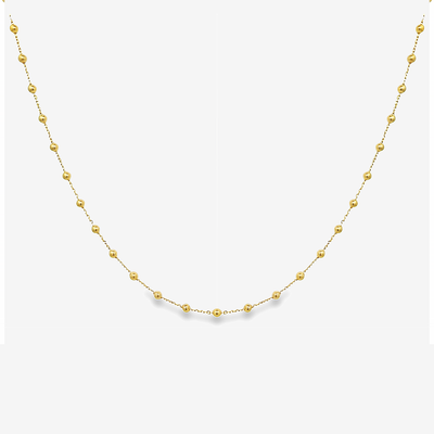 gold bead neckalce