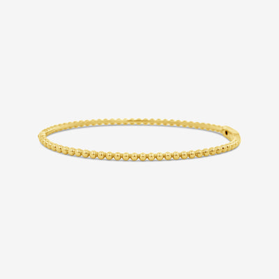 Gold Bead Bangle Bracelet