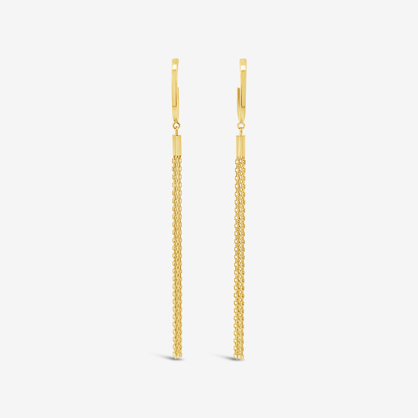 gold tassel earrings