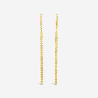 gold tassel earrings