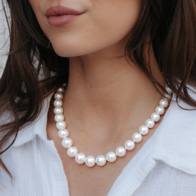 graduated South Sea pearl necklace