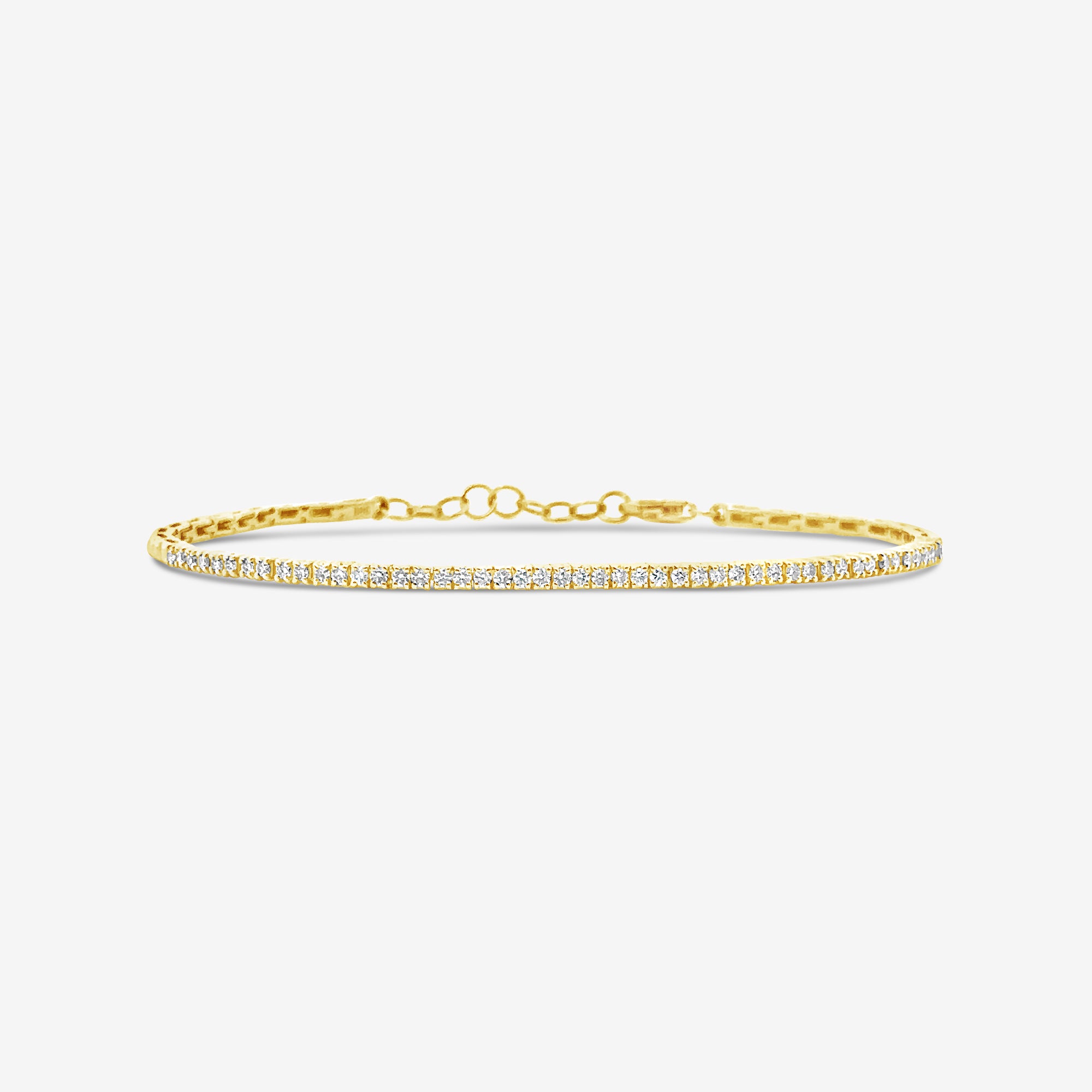 halfway diamond tennis bracelet