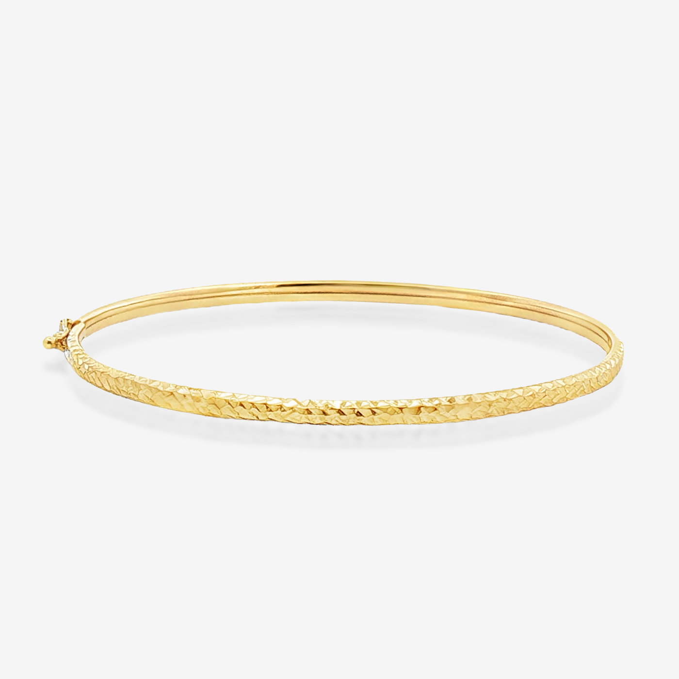 Hammered Finish Bangle Bracelet