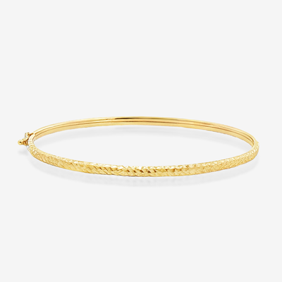 Hammered Finish Bangle Bracelet