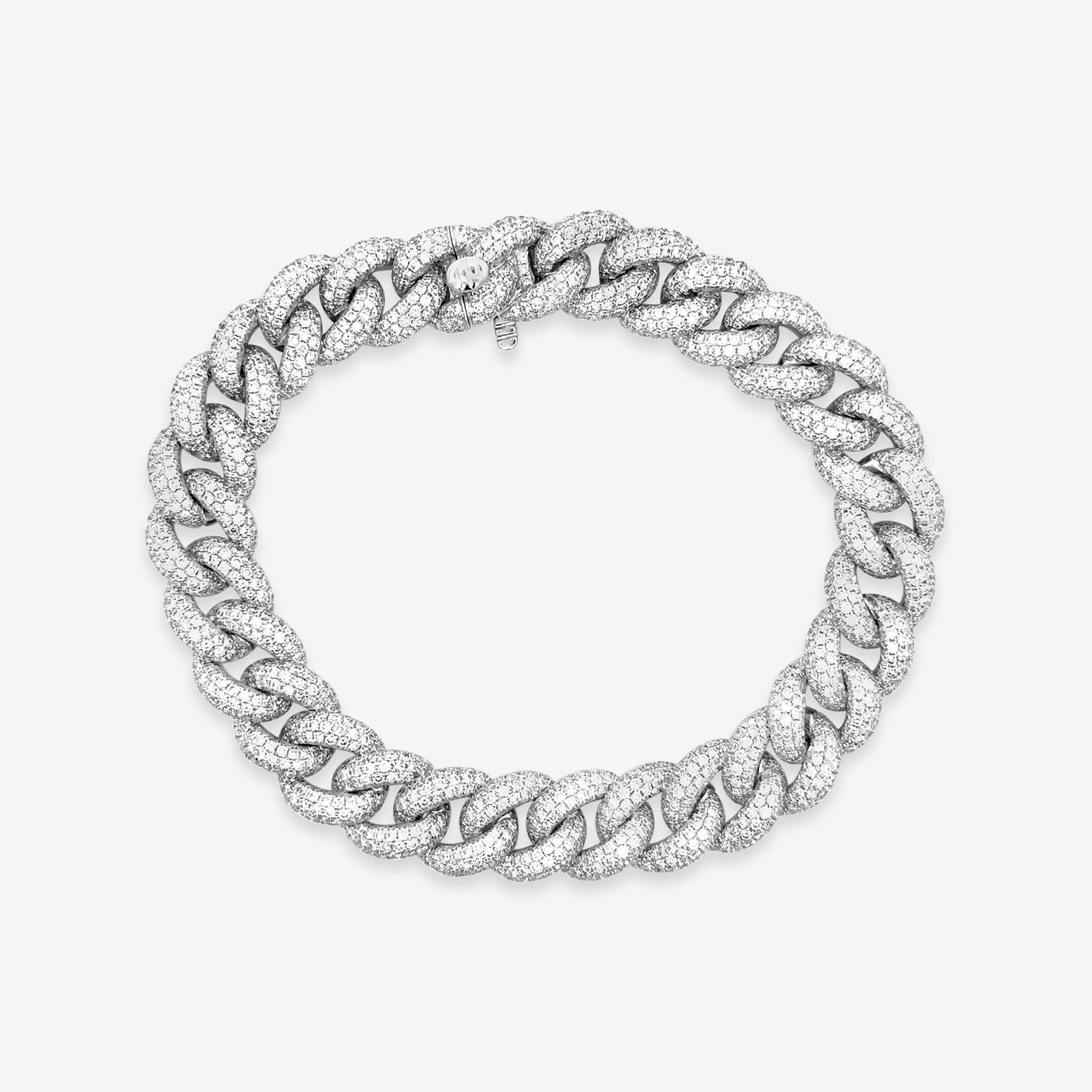 diamond covered havana link bracelet