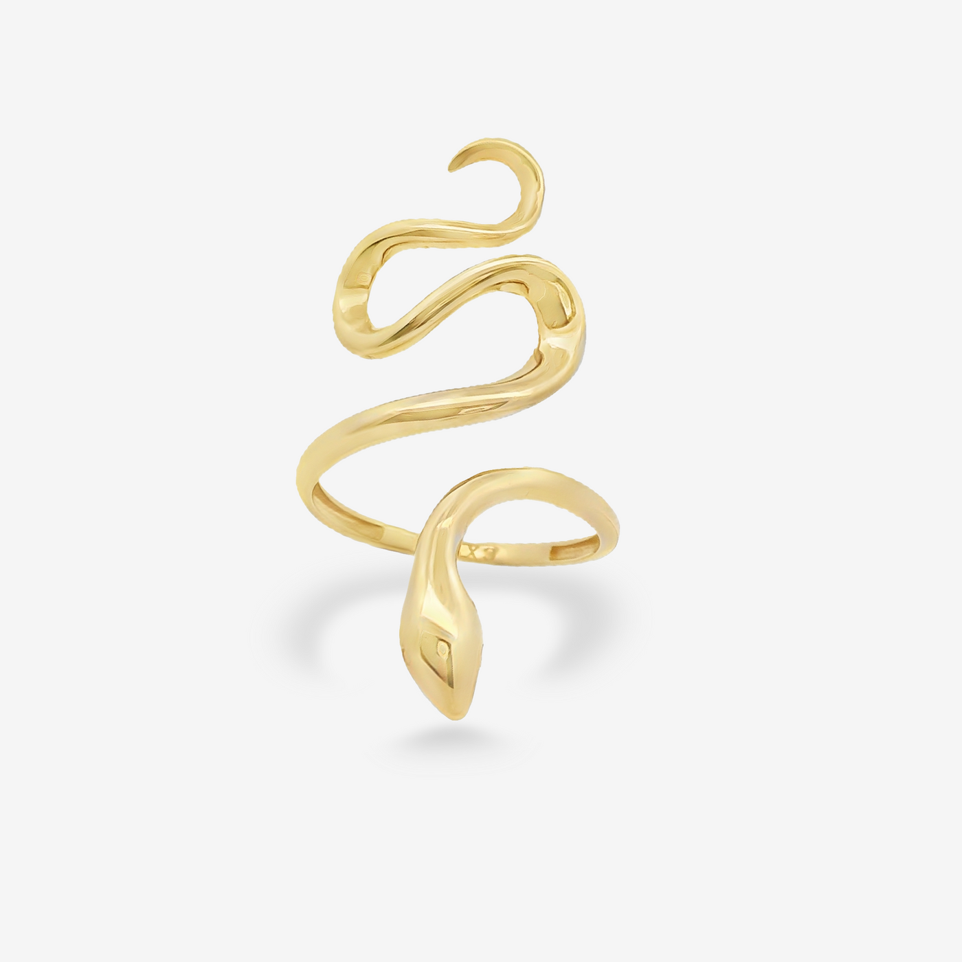 High Polished Serpent Wrap Ring