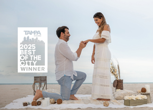 Mavilo Wholesalers Voted #1 Jewelry Store to Buy an Engagement Ring in Tampa Bay. Mavilo Wholesalers is Tampa Magazines Best of the City Winner in Best Jewelry Store category. Jewelry Shopping Guide voted Mavilo as the Top Place to Buy an Engagement Ring in Tampa. Engagement Proposal on the Beach.