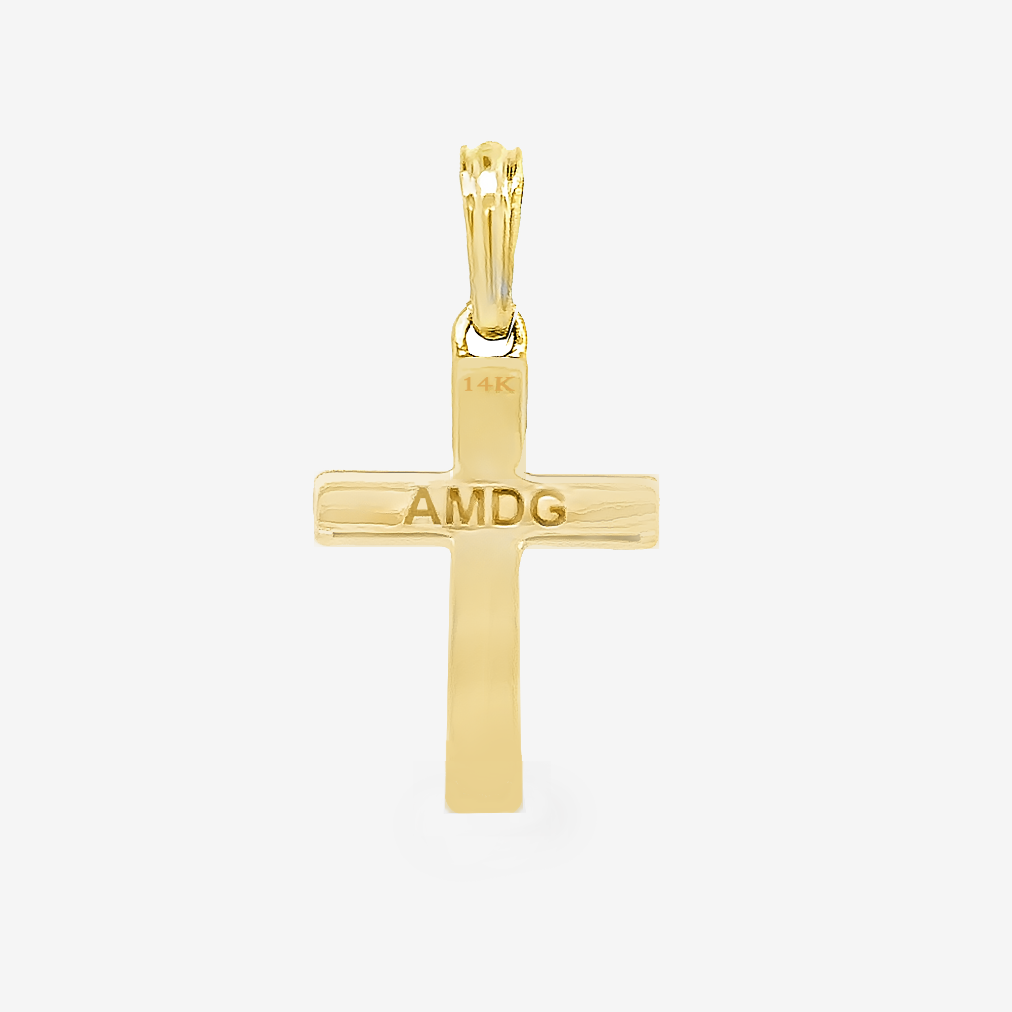 Back of Jesuit cross pendant