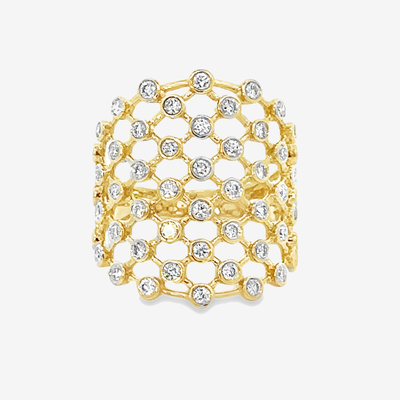Knuckle to Knuckle Diamond Ring