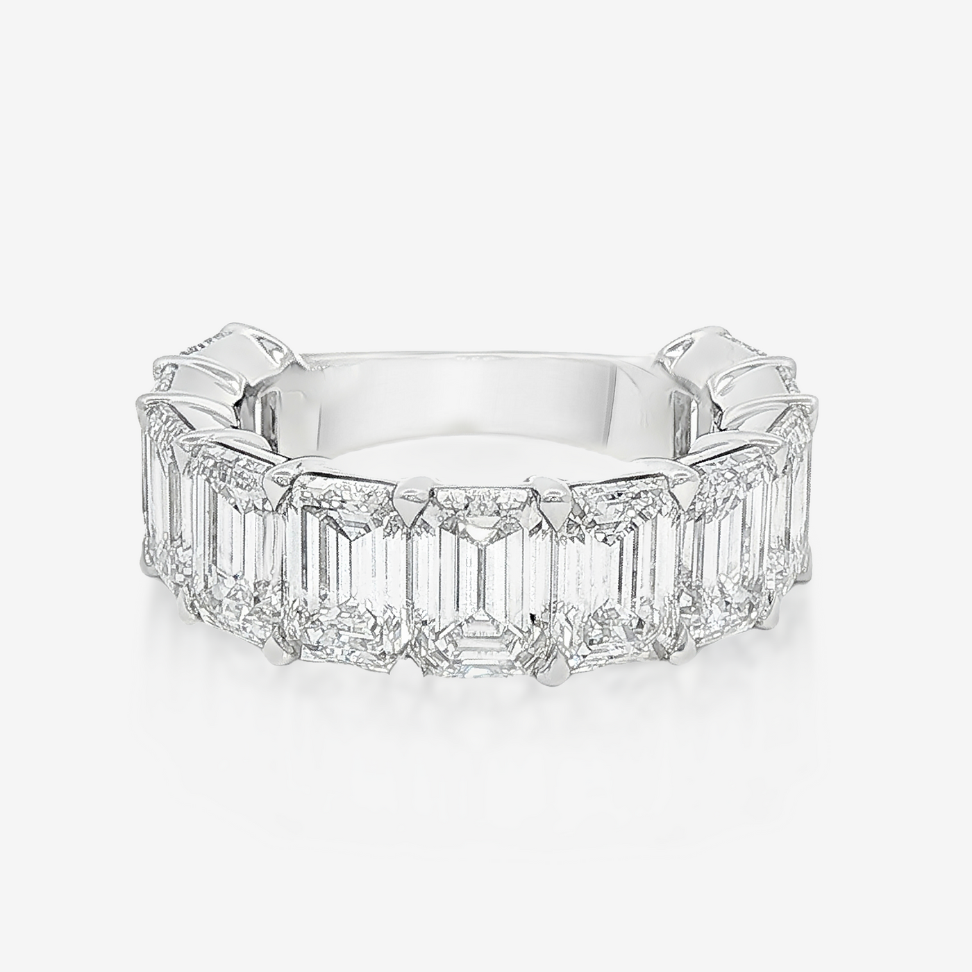 Lab Grown 8.28CT 3/4 Emerald Cut Ring