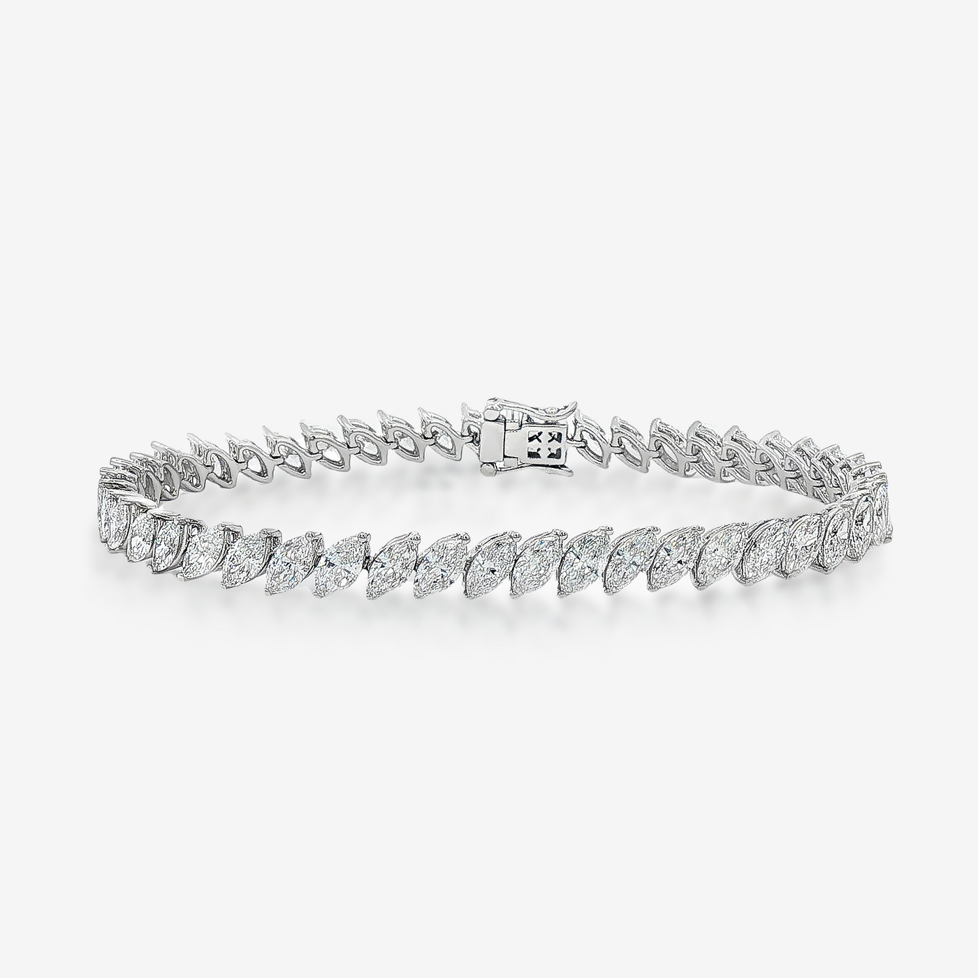 Lab Grown 8.75CT Marquise Diamond Tennis Bracelet