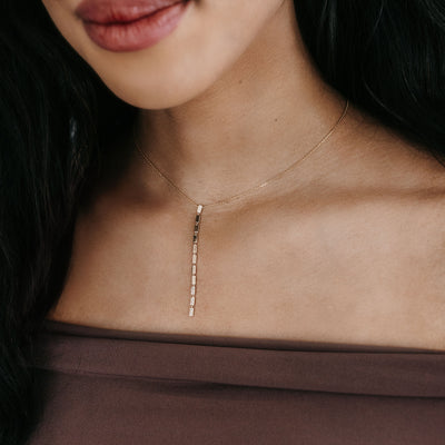 Lariat Design Diamond Necklace