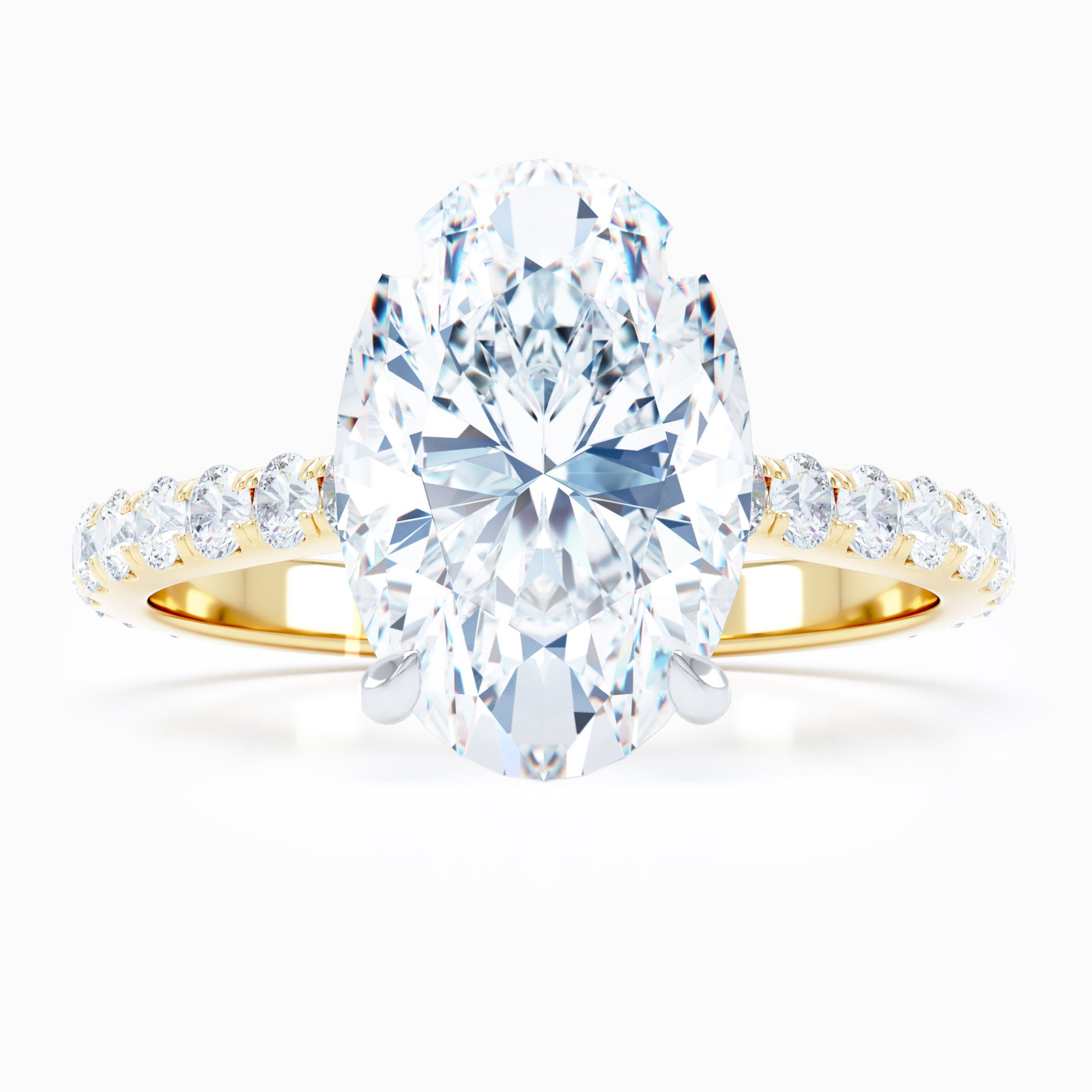 oval cut diamond engagement ring