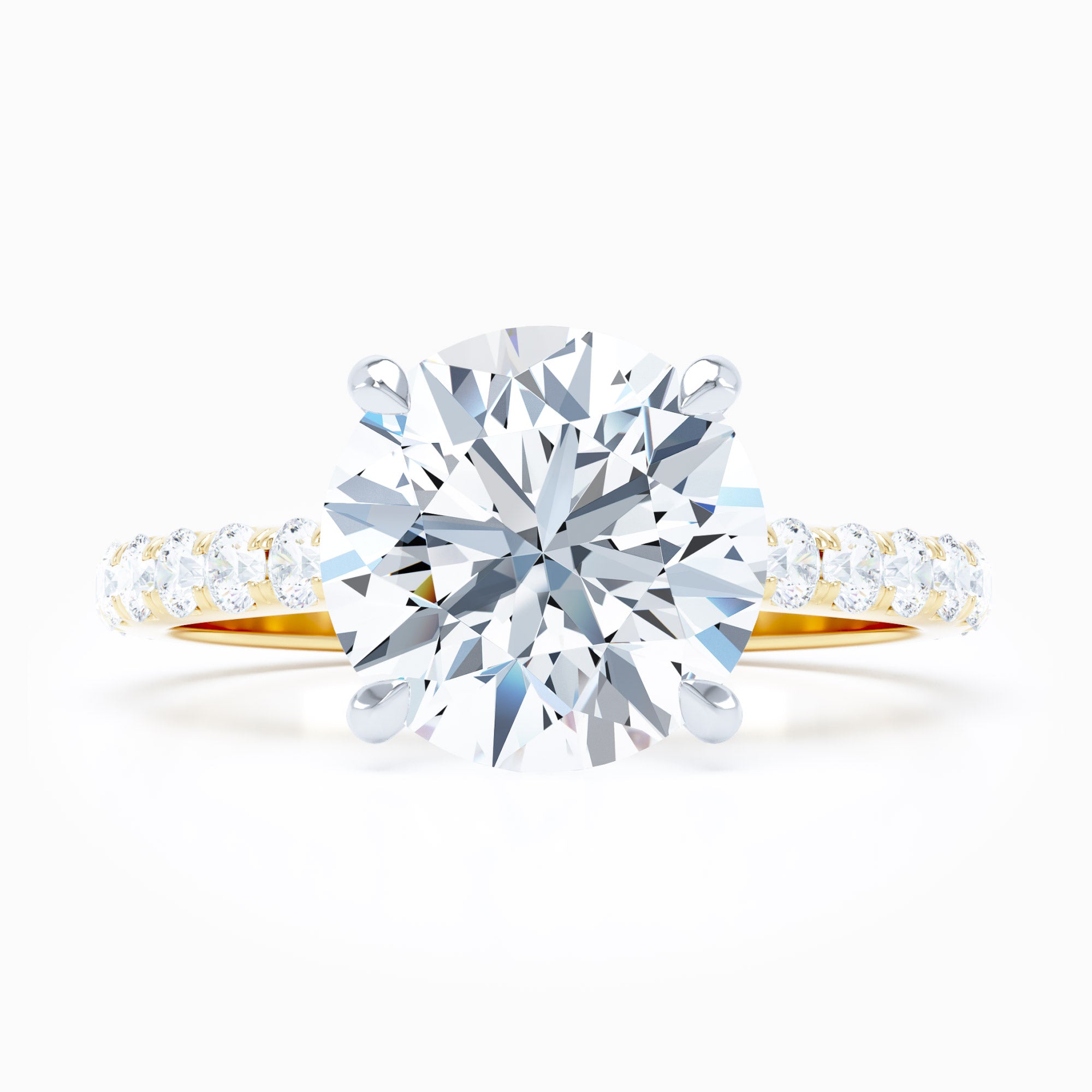 round diamond engagement ring
