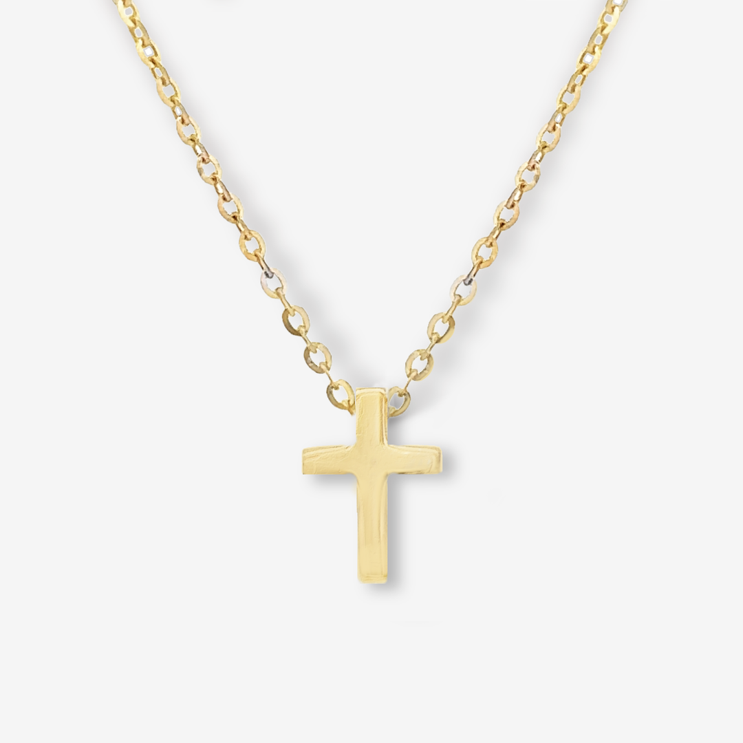 Mini Gold Cross Necklace – Mavilo