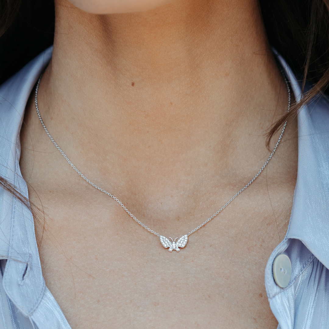 Mini Monarch Butterfly Necklace Mini Monarch Butterfly Necklace