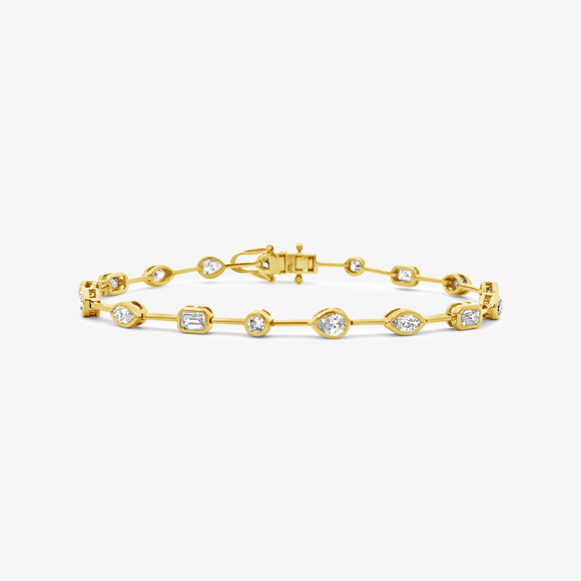 mixed diamond shapes bracelet