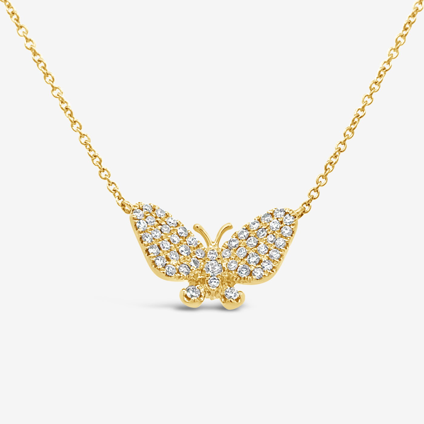 Monarch Butterfly Diamond Necklace