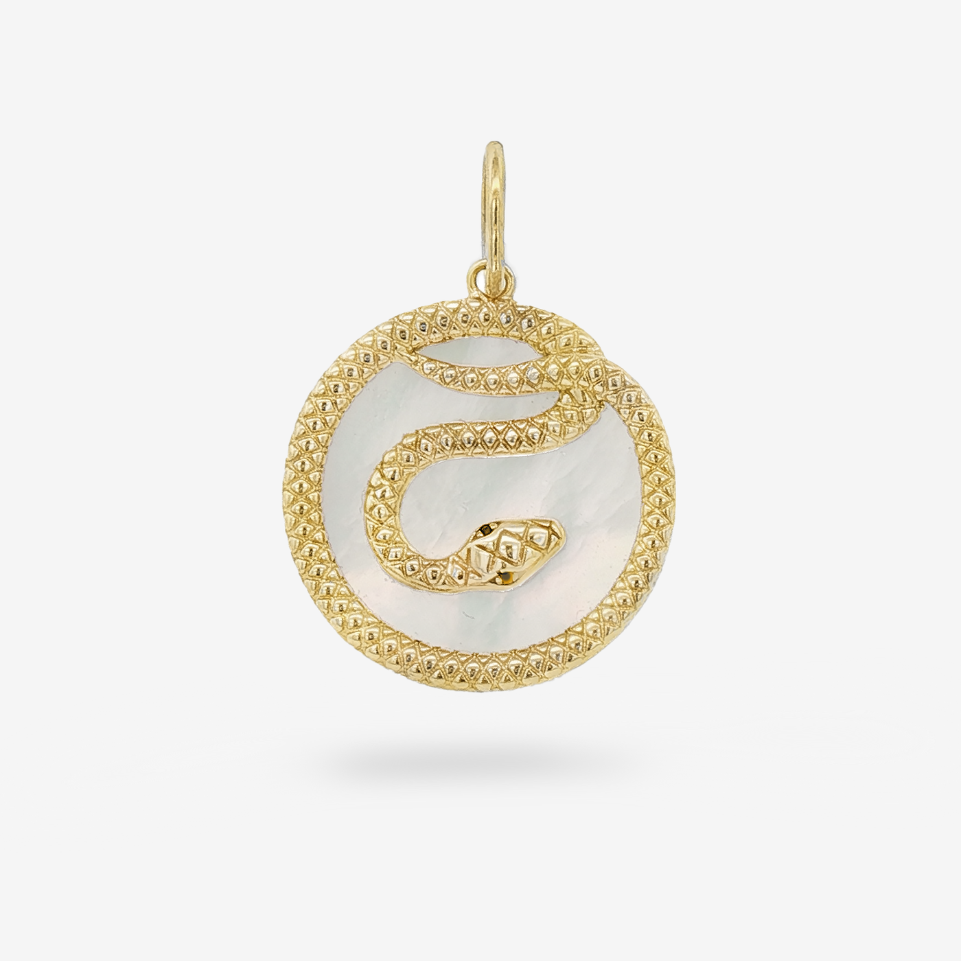 Mother of Pearl Snake Charm