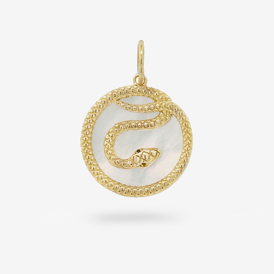 Mother of Pearl Snake Charm