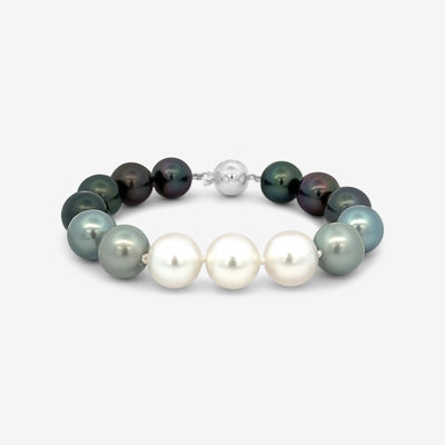 ombre south sea and tahitian pearl bracelet