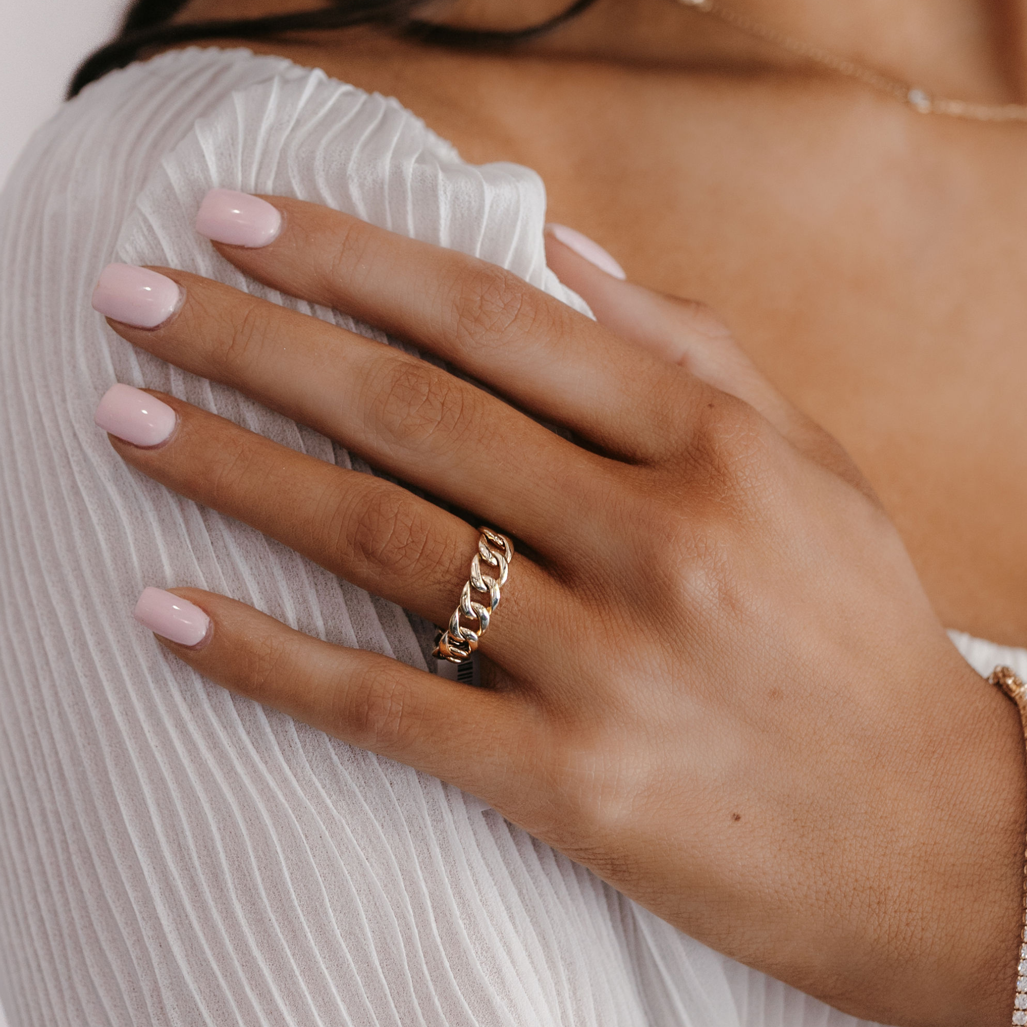 gold Havana link ring