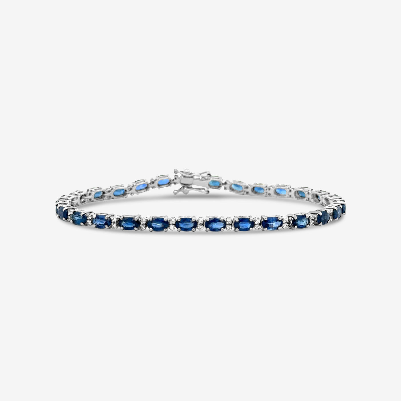 sapphire and diamond tennis bracelet